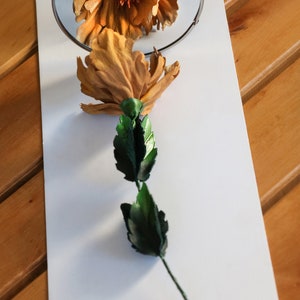 Leather flowers in any colors, single one or full bouquet. image 4