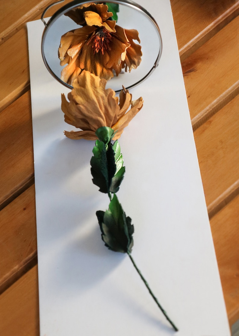 Leather flowers in any colors, single one or full bouquet. image 4