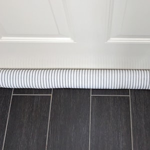 Door Draft Stopper COVER Snake Door Draft Door Draft Blocker Window Draft Stopper Ticking Striped Black Light Gray Light Green Sage Green