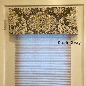Lined Valance. Farmhouse Valance. Gray Valance Floral Valance Bedroom Valance Valance Curtains, Kitchen Valance, Valances. Window Treatments