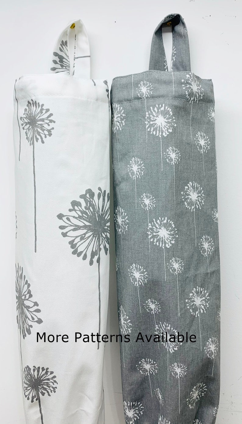 Gray Plastic Bag Holder. Kitchen Bag Storage. Light Gray White Etsy