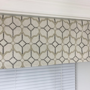 Farmhouse Valance. Gray Valance Navy blue Valance Stripe Window Valance, Valance Curtains, Kitchen Valance, Valances. Window Treatments