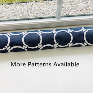 Navy Blue Door Draft Stopper COVER. Door Snake COVER. Door Draft Guard. Door Draft Blocker. Window Draft Stopper. Door Draft Stopper