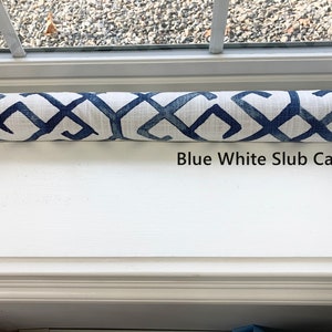Door Draft Stopper COVER Blue white Breeze Blocker Door Snake. Door Draft Guard. Door Draft Blocker Window Draft Stopper. Door Draft Dodger.