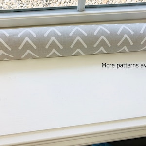 Gray Door Draft Stopper COVER Door Snake Door Draft Guard. Door Draft Blocker. Window Draft Stopper. Damask Door Draft Stopper. Energy Saver
