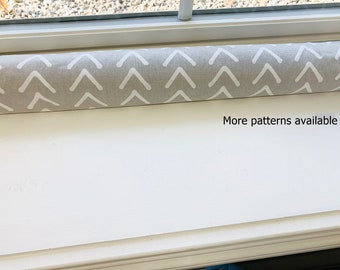 Gray Door Draft Stopper COVER Door Snake Door Draft Guard. Door Draft Blocker. Window Draft Stopper. Damask Door Draft Stopper. Energy Saver