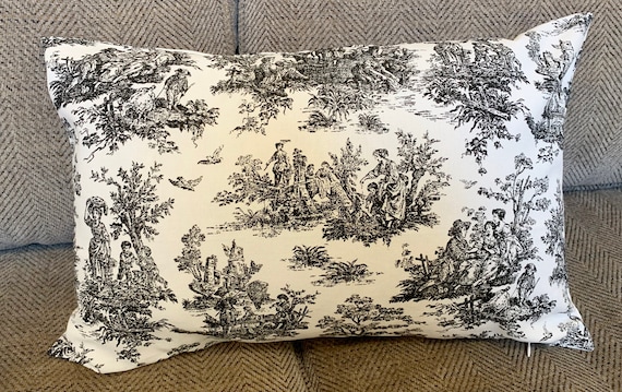 Zipper Pillow Covers Small Toile Pillow Cover Euro Shams
