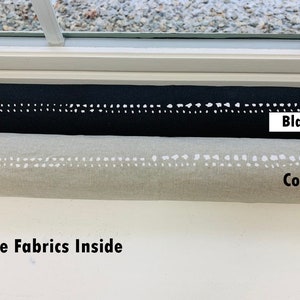 Door Draft Stopper COVER Breeze Blocker Door Draft Guard. Door Draft Blocker. Window Draft Stopper Stripe door blocker. Black Spa blue Cove