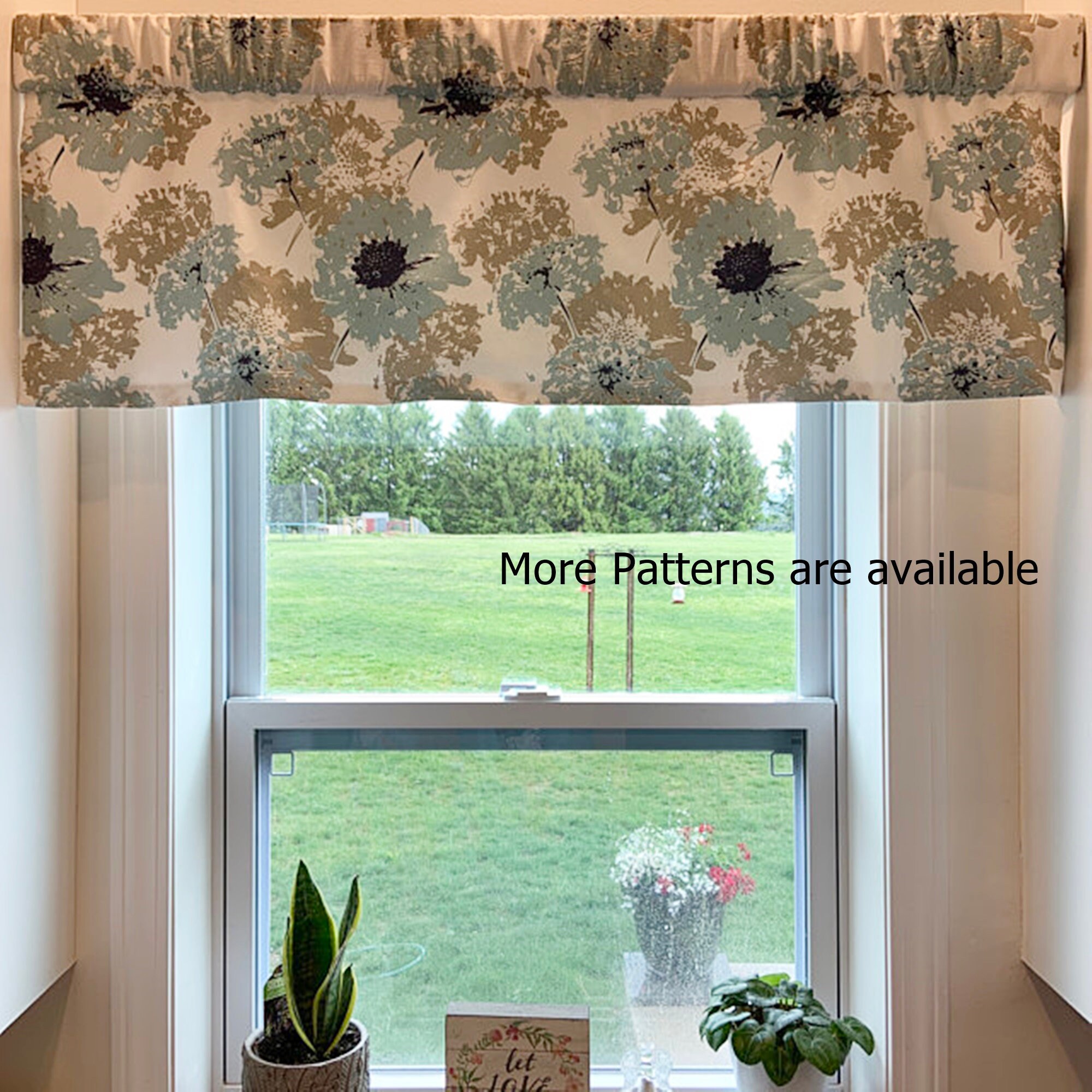 Valance. Spa Blue Valance. Made to Order. Window Valance Etsy