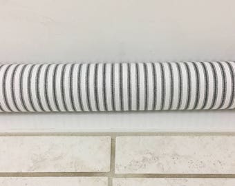 Door Draft Stopper COVER Door Snake Door Draft Guard Door Draft Blocker. Window Draft Stopper. Ticking Striped Black Light Gray Light Green