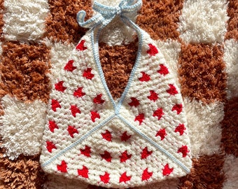 PDF crochet pattern- Love heart granny square, love letter bag by Realm designs