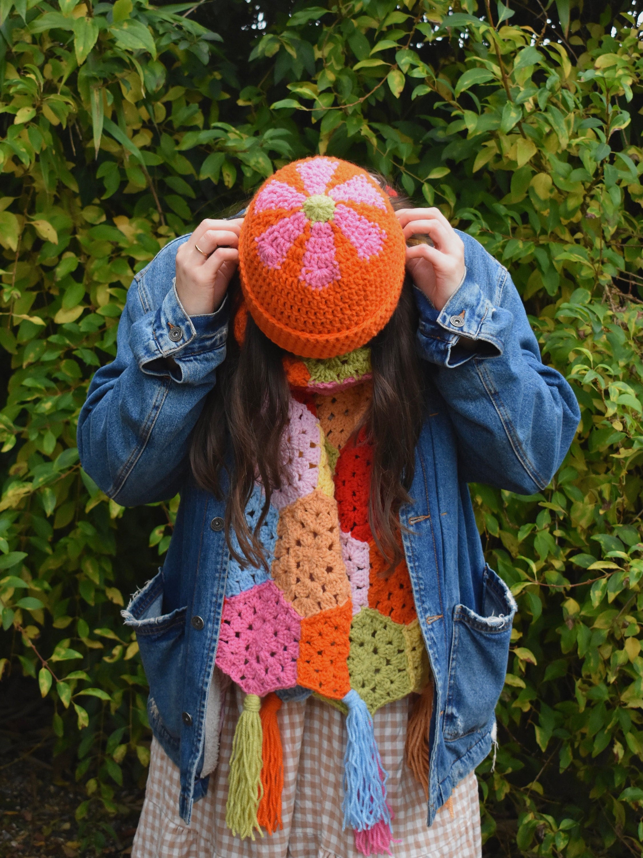 PDF Crochet Pattern- Winter Flower Top Hat by Realm Designs  display picture 1