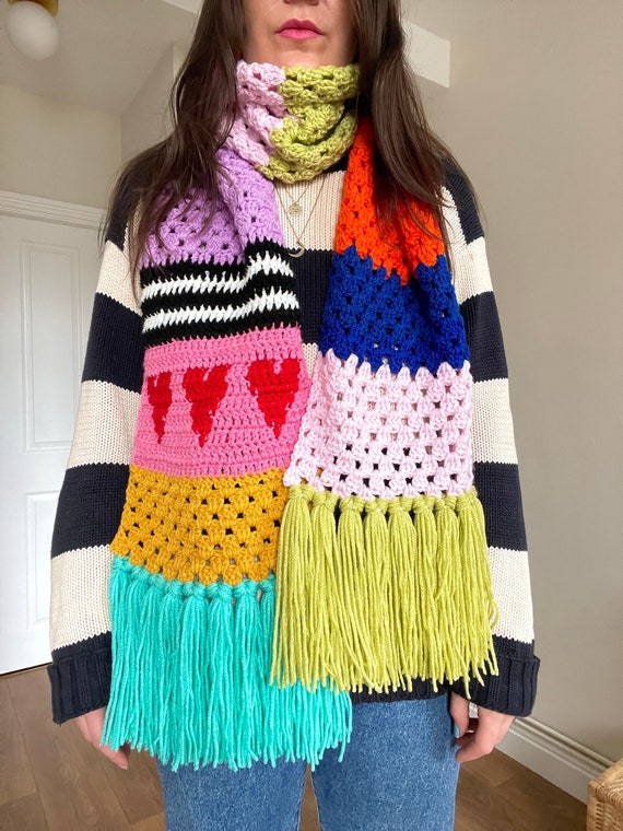 PDF Crochet Pattern- Dopamine Scarf by Realm Designs - Etsy