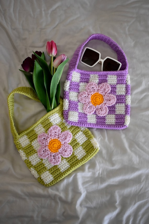 Crochet flower bag shop free patterns