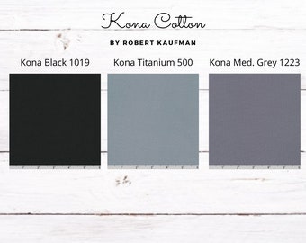 TITANIUM Color Kona Cotton Solid ~ Robert Kaufman Collection ~ Quilting Cotton Fabric