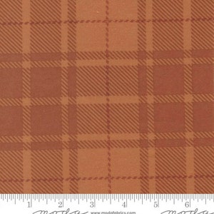 Flanelle - Autumn Gatherings - Tissu en flanelle à carreaux de chemise à carreaux butternut par Primitive Gatherings - Tissu en flanelle de coton