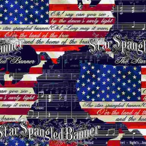 Nosotros, la gente - Star Spangled Banner USA - Tela de algodón
