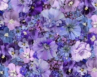 Garden Delight – Packed Floral Fabric by Timeless Treasures