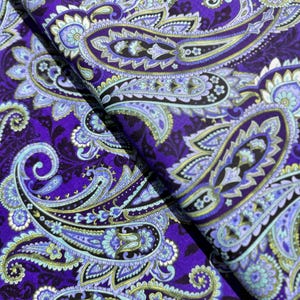 Casablanca - Paisley Blue Fabric by Jinny Beyer - Cotton Fabric