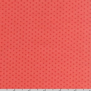 Spot On - Coral - Cotton Fabric