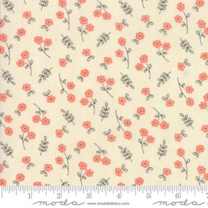 Le Pavot - Petite Floral Natural - Cotton Fabric