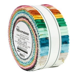 Silverstone Complete Collection Roll Up/Jelly Roll by Wishwell - 40, 2.5&quot; x 42&quot; Precut Fabric Strips
