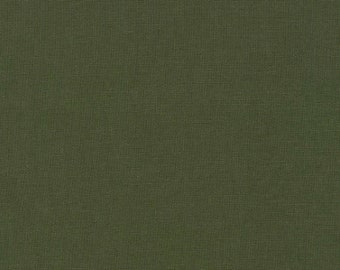 Robert Kaufman - Essex Army - LINEN + COTTON Blend Fabric