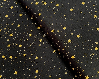 Gold Metallic Star Cotton Fabric - Rifle Paper Co. Primavera Collection
