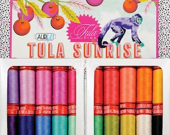 Aurifil 50wt Cotton Thread Set - Tula Sunrise - 20 Small Spools