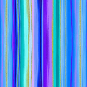 May include: Abstract digital art featuring vertical stripes in shades of blue, purple, and turquoise with gold glitter accents.