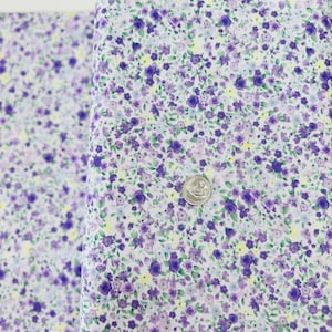 Tiny Antique Floral Lilac Fabric by Timeless Treasures – 100% Cotton ...