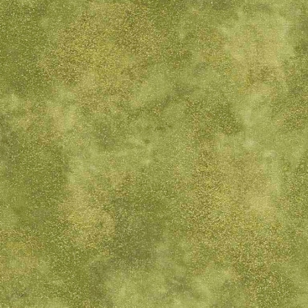 Timeless Treasures - Holiday Blenders - Shimmer Moss - Metallic - Cotton Fabric