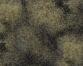 Kosmiska himlar - Svart/Guldmetallic - Bomullstyg