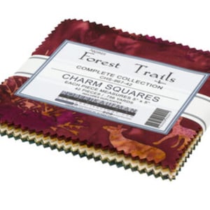 Artisan Batiks Forest Trails Charm Pack - 42, 5" x 5" Precut Fabric Squares