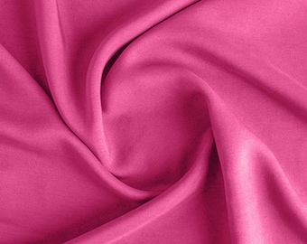 Passion Pink Rayon Fabric - Lightweight 42" Wide