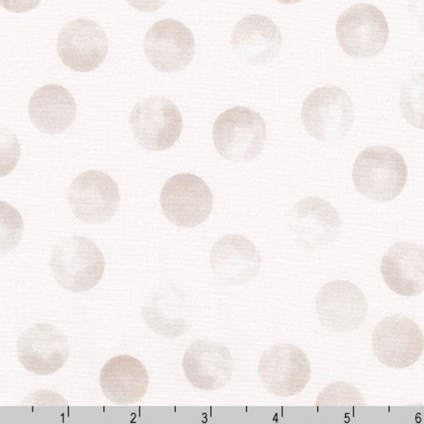 Robert Kaufman - Lou Lou - Dots Taupe Fabric by Emmie K - Cotton Fabric
