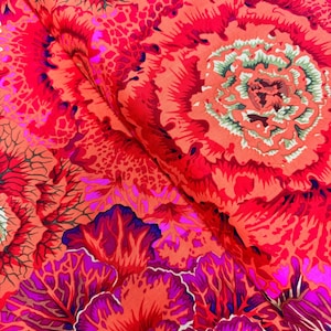 Kaffe Fassett Collective - Brassica Rust Fabric by Philip Jacobs - Cotton Fabric