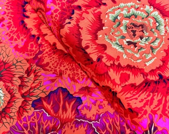 Kaffe Fassett Collective - Brassica Rust Fabric by Philip Jacobs - Cotton Fabric