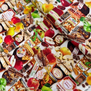 Cider House - Harvest Preserves Cream/Multi Fabric by Kanvas Studio - Cotton Fabric