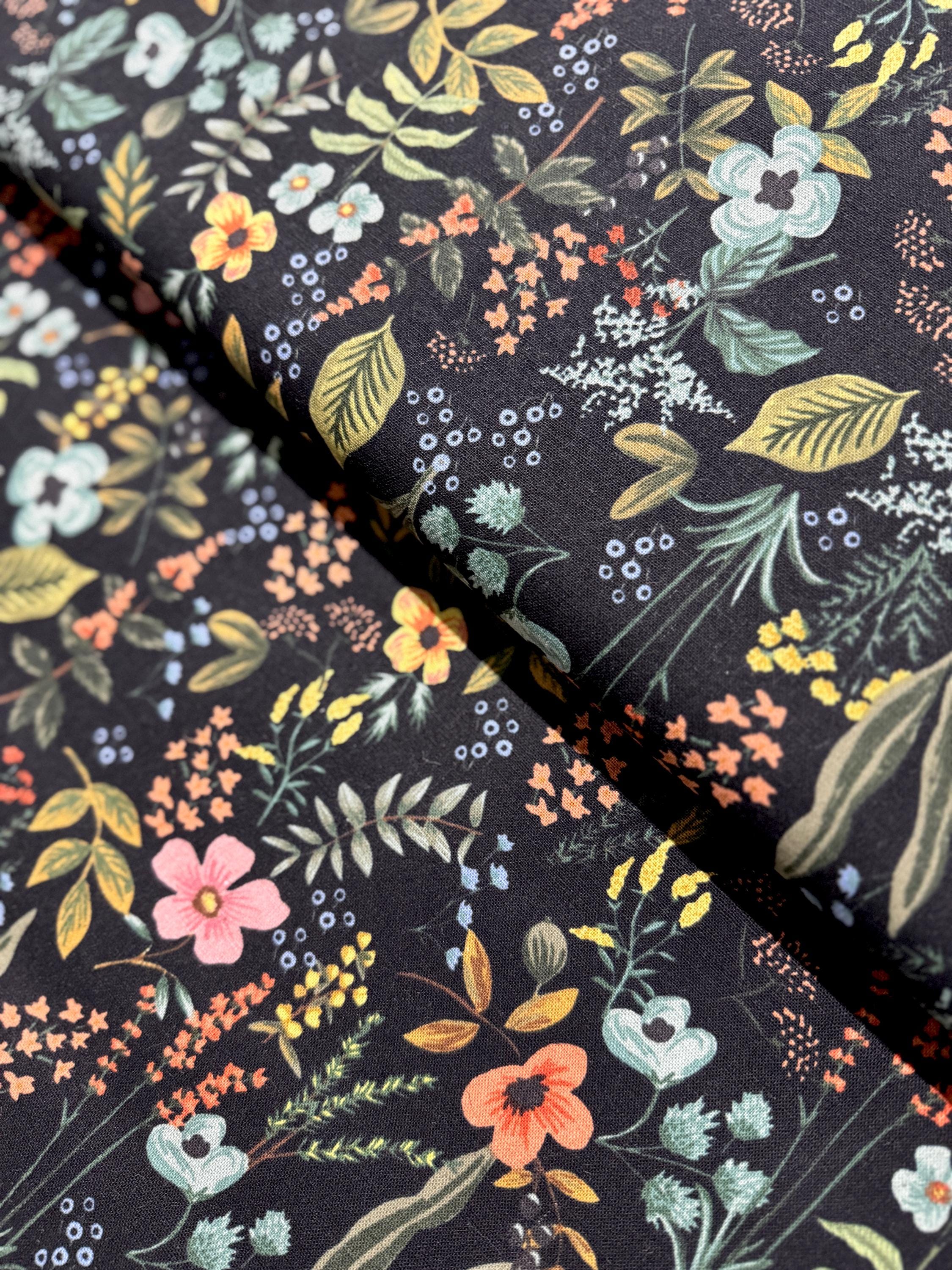Lesser & Pavey Women's Floral Clutch Purse - Black Flower Design, 20cm, V&A Museum Licensed - View #3