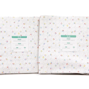Miniature Minis 10x10 Pack by RJR Fabrics | 10&quot; Square Layer Cake | 42 Precut Pieces | 100% Cotton
