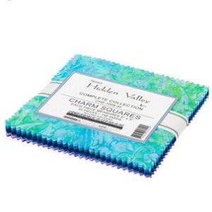 Robert Kaufman - Artisan Batiks Hidden Valley Charm Pack - 42, 5" x 5" Precut Fabric Squares