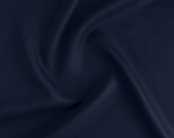 Navy Blue Rayon Fabric: Lightweight 42" Wide, Garment Sewing