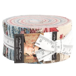 Antoinette Jelly Roll by French General - 40, 2.5" x 42" Precut Fabric Strips