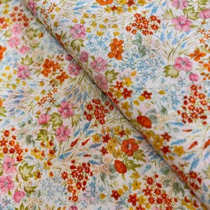 Cotton Lawn - Sevenberry Petite Garden Lawn - Floral Spray Garden - Tessuto di cotone per prato