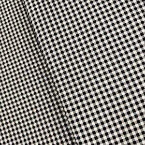 1/8 Inch Small Gingham Check Black - Cotton Fabric
