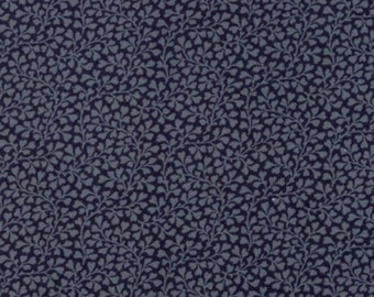 Moda Fabrics - Puzzle Pieces - Ginko Leaves Navy - Cotton Fabric