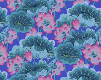 Kaffe Fassett Collective - Classics - Lake Blossoms Blue Stoff von Philips