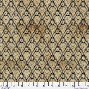 Canvas Fabric - Laboratory Tattered Neutral Canvas Fabric by Tim Holtz for FreeSpirit Fabrics - 43&quot; Wide