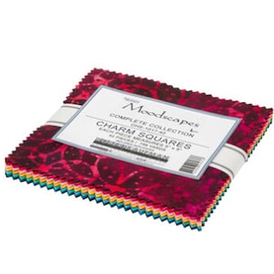 Artisan Batiks Moodscapes Charm Pack - 42, 5&quot; x 5&quot; Precut Fabric Squares